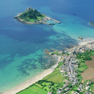 St Michael's Mount from above Marazion 