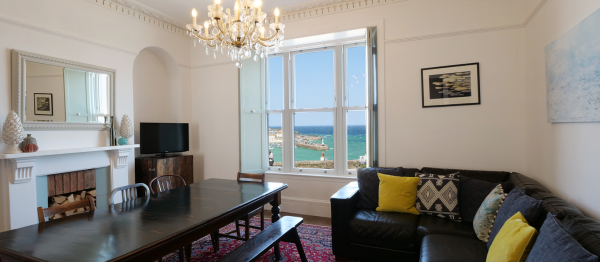 Luxury Living Room View of St Ives