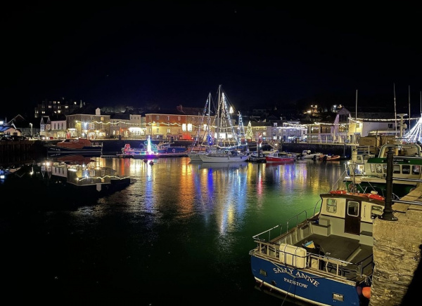 Padstow Harbour Christmas Lights