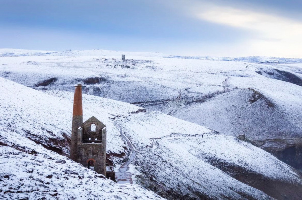 Wheal Coates in The Snow